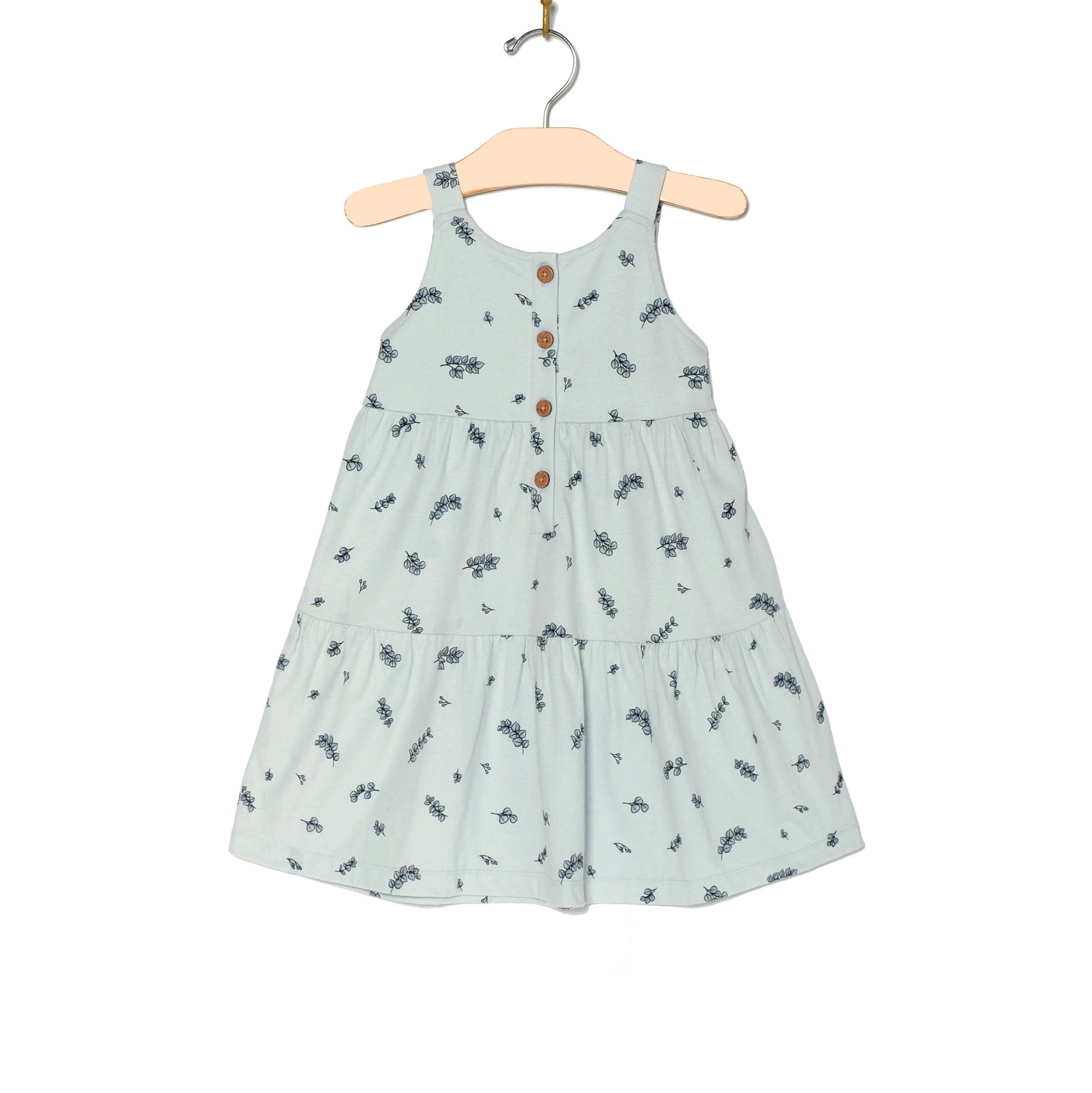 Tiered Tank Dress- Eucalyptus