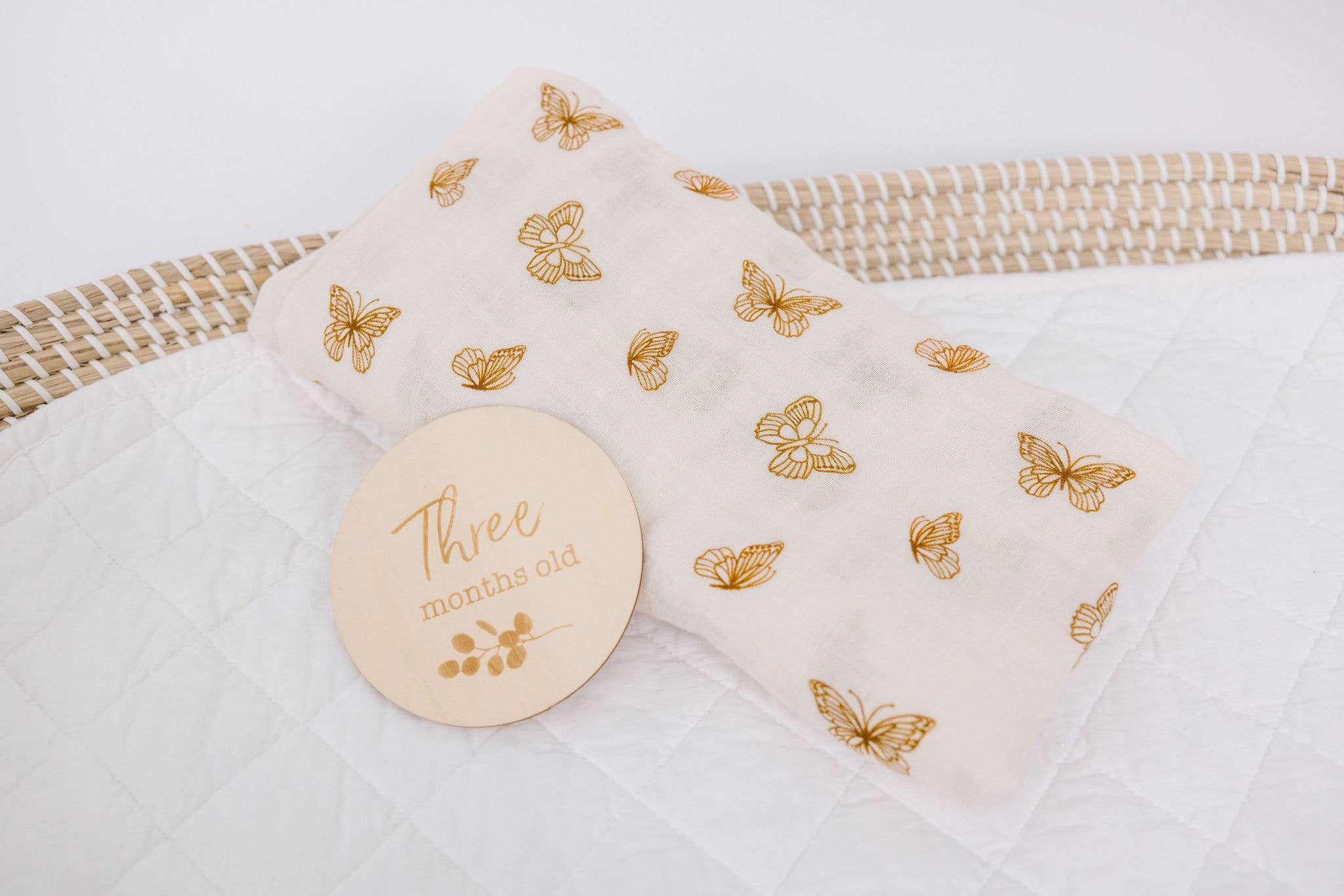 Organic Muslin Swaddle Blanket - Butterfly