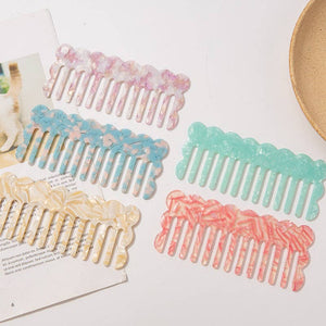 Wavy Acetate Anti-Static Mini Comb