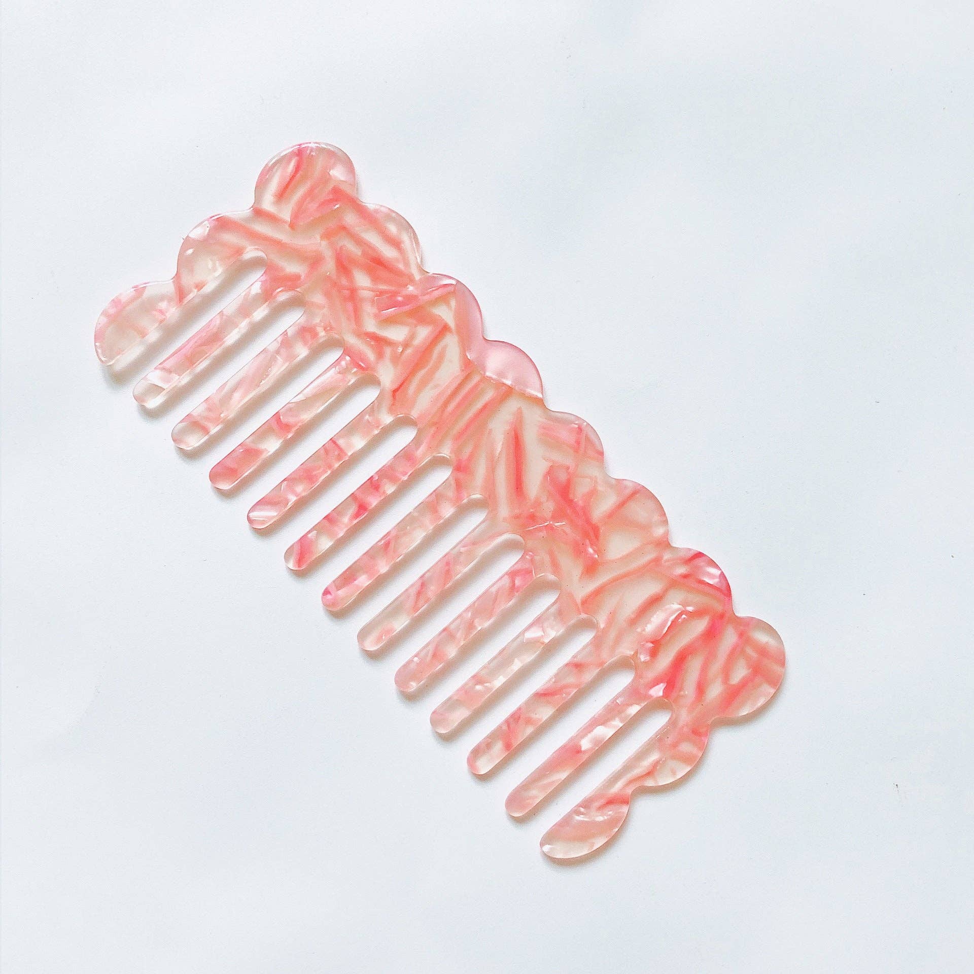 Wavy Acetate Anti-Static Mini Comb