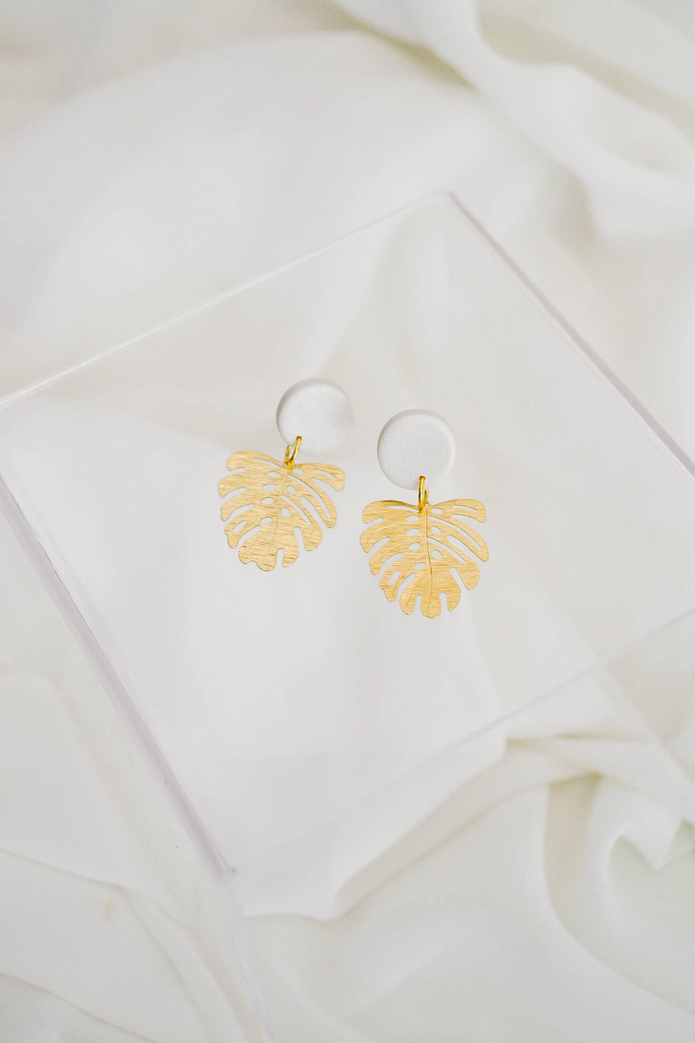 Monstera Earrings