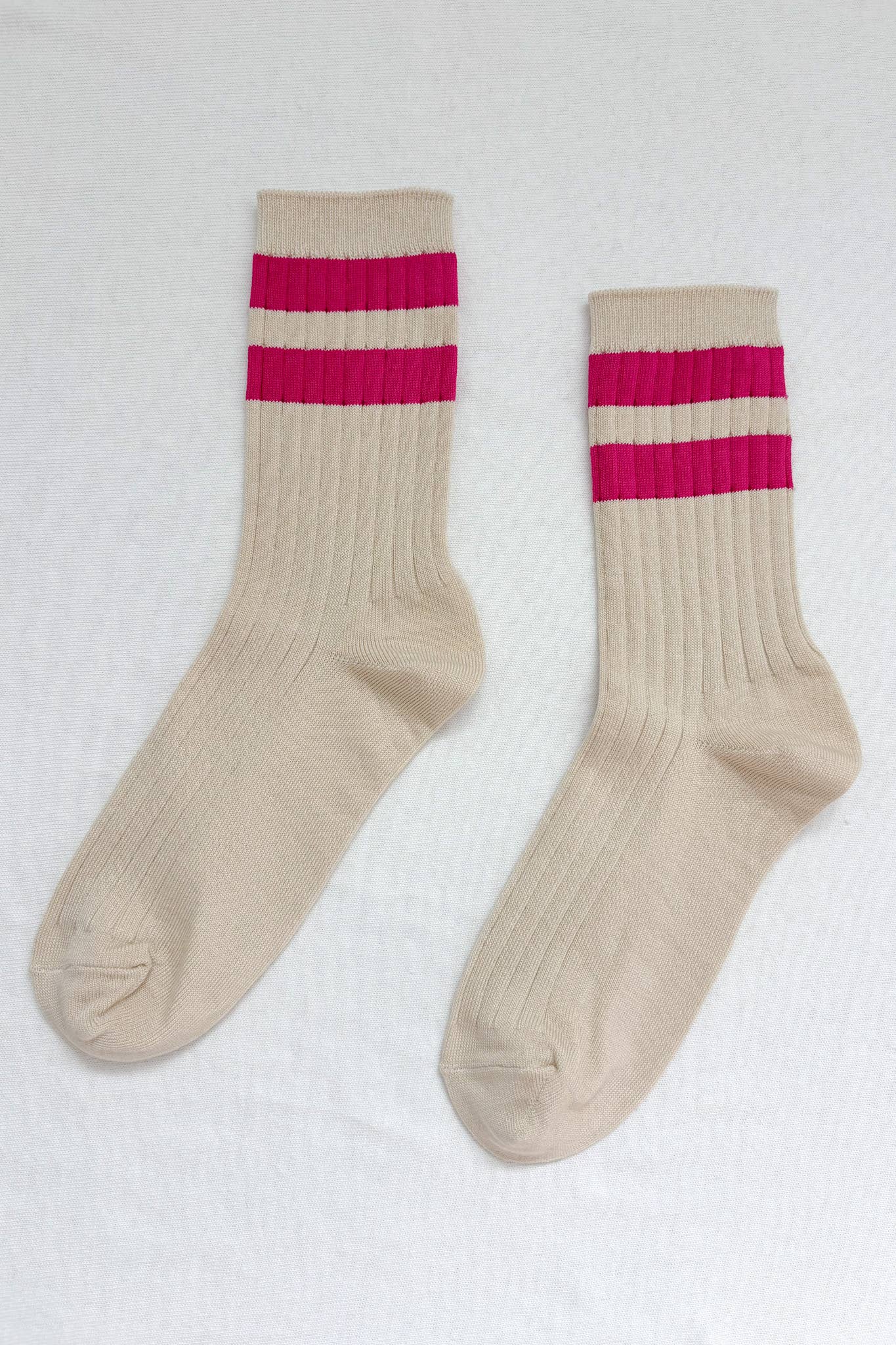 Her Socks - Varsity: Pink Stripe