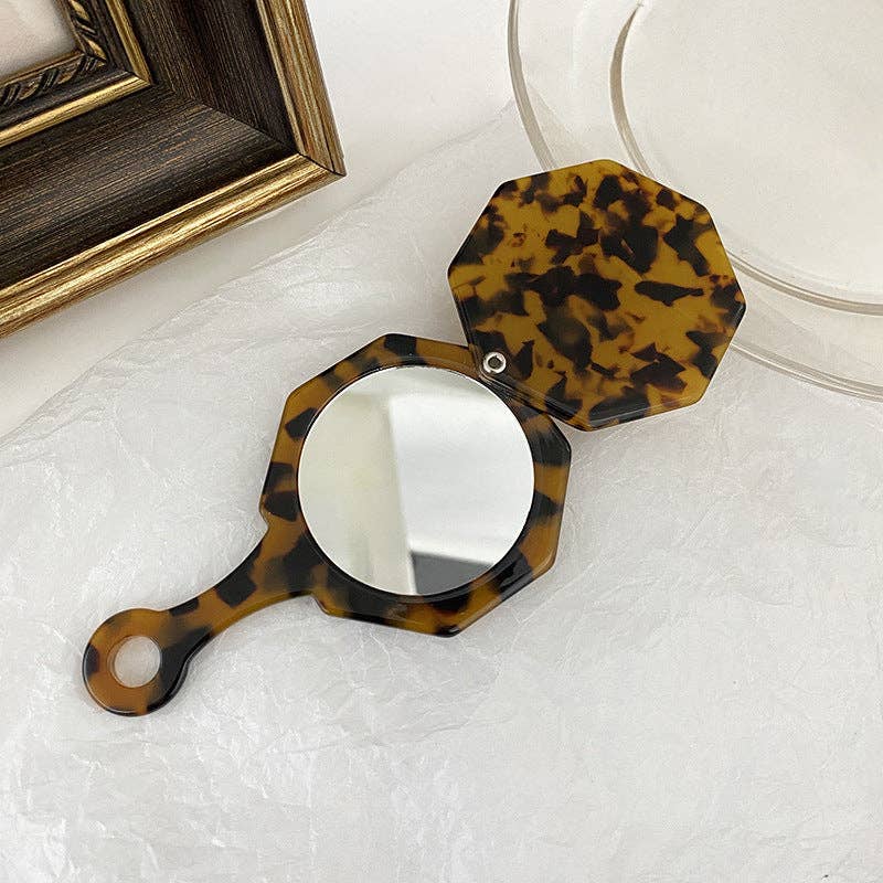 Acetate Compact Mirror Handhold