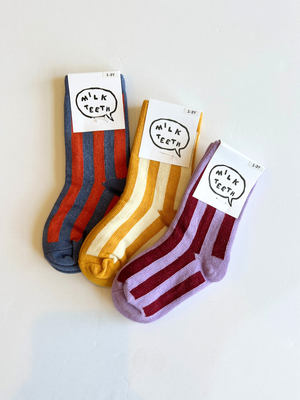 STRIPE SOCK Slate