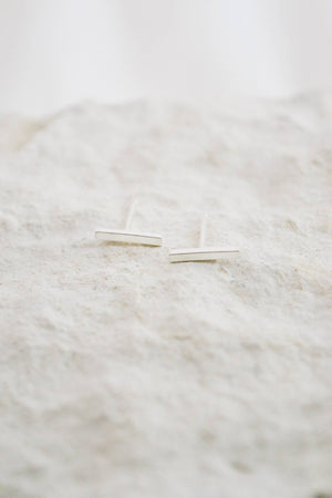 Rectangle Bar Stud Earrings