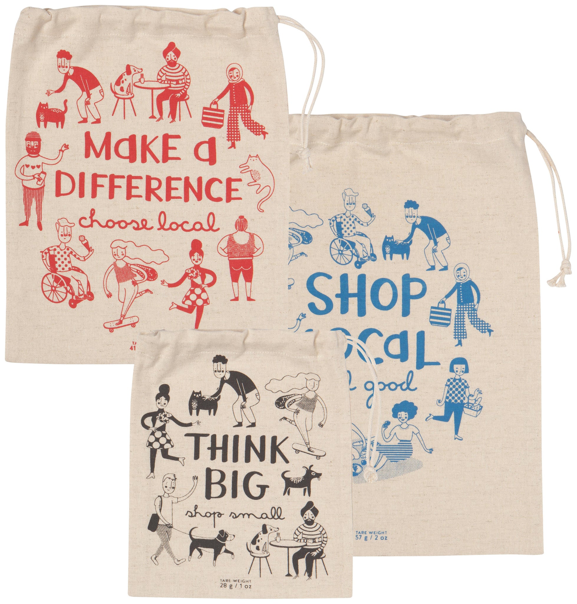 Shop Local Reusable Produce Bags Set of 3