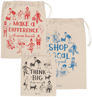 Shop Local Reusable Produce Bags Set of 3